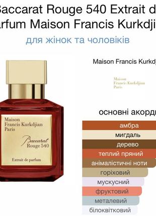 Maison francis kurkjian baccarat rouge extrait de parfum8 фото