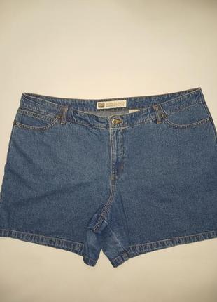 Крупные джинсовые женские шорты1 фото