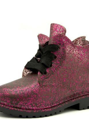 Резиновые ботинки для девочки kangol бордовый (kan03 bordo (28 (18 см)))2 фото