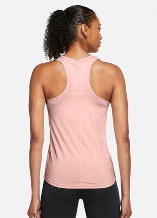 Женская спортивная розовая майка безрукавка nike dri-fit one tank (dd0623-610). оригинал. размер s4 фото