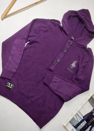 Худи мужской реглан фиолетового цвета с капюшоном от бренда piaobozhe s m