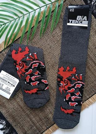 Чоловічі новорічні шкарпетки (махрові)1 фото