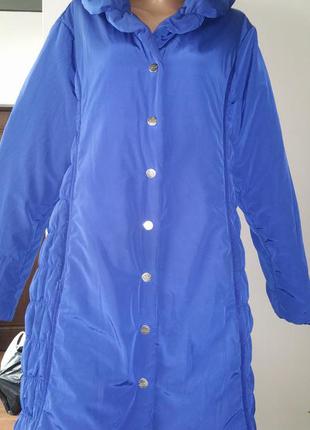 22р англ великий розмір синя куртка peruna куртка стан нової