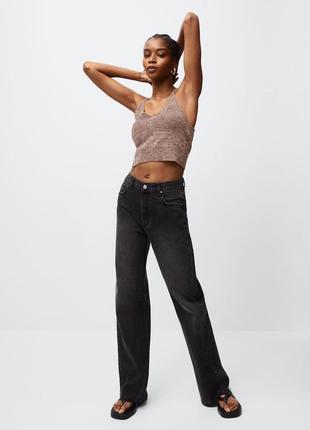 Штани, джинси, джинси широкі рівні wide leg, nora mango