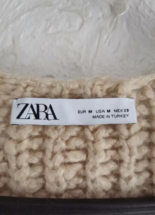 Стильний теплий пухнастий оверсвйз светр від zara8 фото