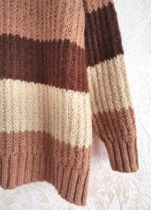 Стильний теплий пухнастий оверсвйз светр від zara4 фото