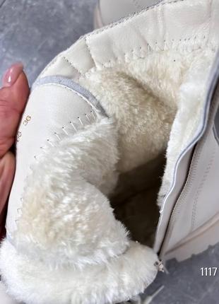 Ботиночки serione, беж, натуральная кожа зима2 фото