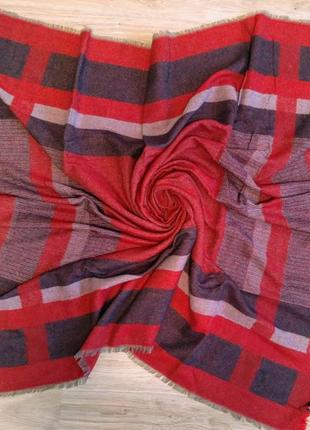 Великий теплий шарф хустка плед, 140*140 см, є різні кольори1 фото
