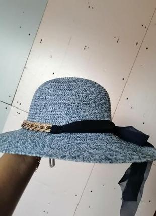 Летняя шляпа с широкими полями3 фото