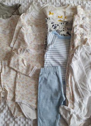 Набор лот одежды на новорожденного боди слип штанишки1 фото