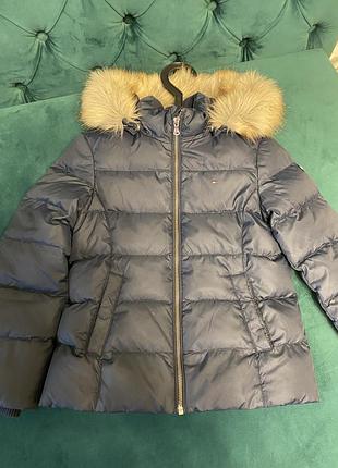 Куртка пух на зиму tommy hilfiger на 7 - 8 лет рост 128