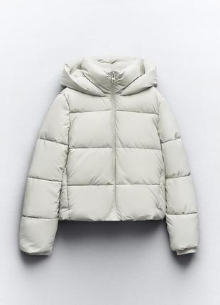 Пуховик анорак zara2 фото