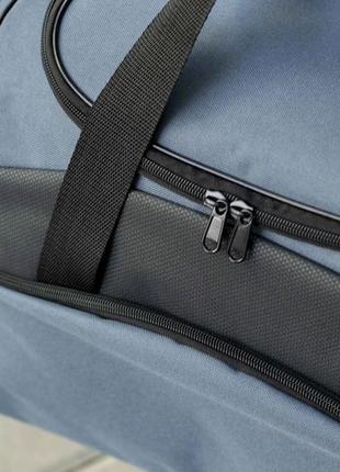 Дорожня спортивна сумка найк на 55 літрів сірого кольору9 фото