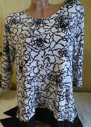 Удлиненная блуза, кофточка из вискозы