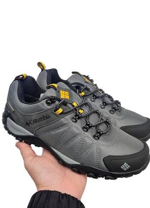 Чоловічі кросівки термо кросівки columbia waterproof сірі1 фото