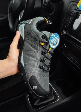 Чоловічі кросівки термо кросівки columbia waterproof сірі8 фото