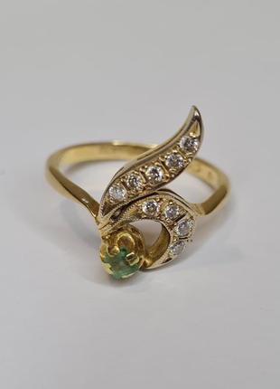 Золотое кольцо ссср с бриллиантами1 фото