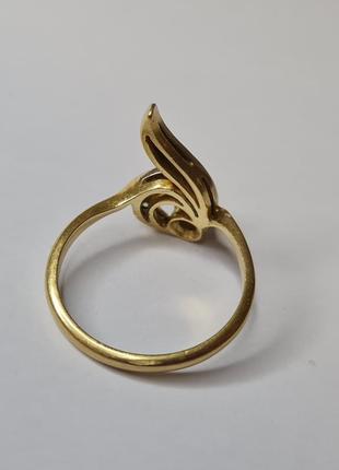Золотое кольцо ссср с бриллиантами3 фото