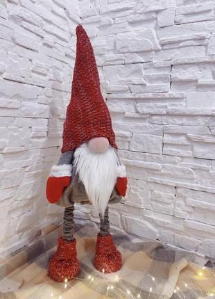 Скандинавский новогодний гном в разных валянтах