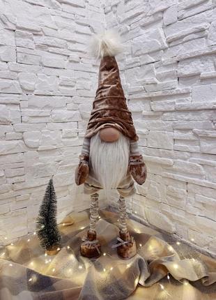Скандинавский новогодний гном в разных валянтах