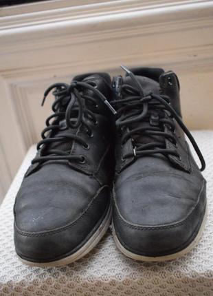 Кожаные утепленные ботинки полусапоги timberland р. 42 28 см8 фото