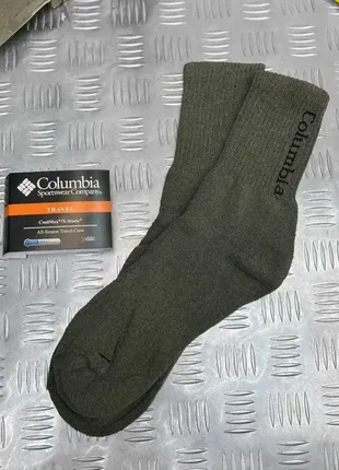 Мужские зимние носки columbia олива до -25 °c  , армейские теплые термоноски columbia зимние до -25