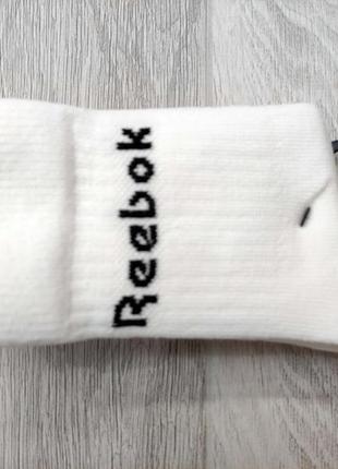 Набір білих високих шкарпеток 3 шт. розмір 40-42 reebok mid crew sock оригінал2 фото