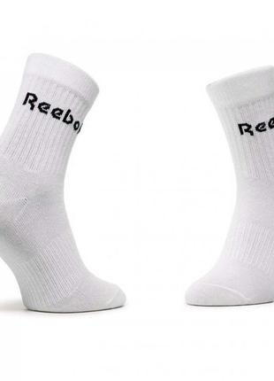 Набір білих високих шкарпеток 3 шт. розмір 43-45 reebok mid crew sock оригінал