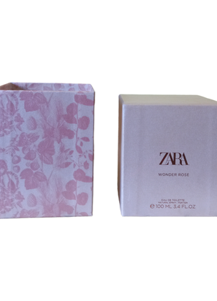 Духи zara wonder rose 100 ml флакон и коробка2 фото