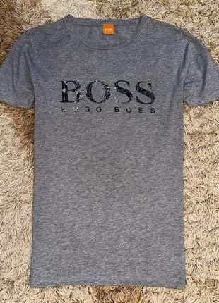 Футболка hugo boss с логотипом, оригинал