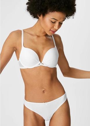 Трусики стринги, размер xs, цвет белый