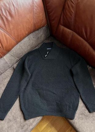 Вовняний светр з горлом mcneal оригінальний чорний