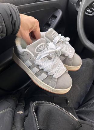 Зимняя обувь adidas campus gray