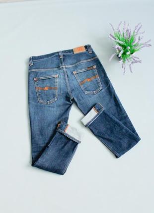 Nudie jeans thin finn italy 🇮🇹 джинси чоловічі сині нуді левайс левіс levis wrangler gstar lee hilfiger m l2 фото