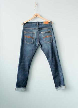 Nudie jeans thin finn italy 🇮🇹 джинси чоловічі сині нуді левайс левіс levis wrangler gstar lee hilfiger m l1 фото