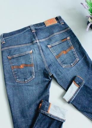 Nudie jeans thin finn italy 🇮🇹 джинси чоловічі сині нуді левайс левіс levis wrangler gstar lee hilfiger m l6 фото