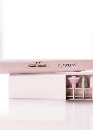 Фрезер flawless для маникюра и педикюра flawless salon nails со встроенным аккумулятором зарядка от юбсюс usb