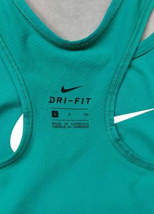 Nike® pro tank turquoise/white майка спортивна топ4 фото