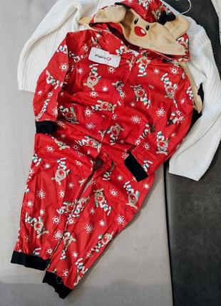 Новогоднее кегуруми с оленями костюм оленя новогодняя пижама новогоднее кегурумы пижама комплект на фотосессию подарок на новый час