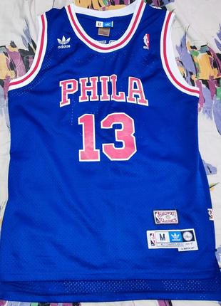 Баскетбольная майка adidas nba philadelphia 76ers, chamberlain3 фото