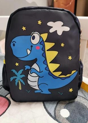 Детский рюкзак с принтом динозавра, сумка с рисунком в садик.