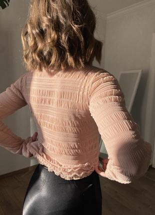 Прозрачная женская блуза5 фото