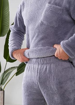Мужская пижама теплая махровая унисекс3 фото