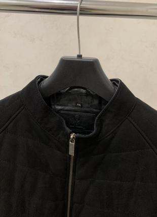 Куртка утепленная pierre cardin велюровая мужская черная оригинал2 фото