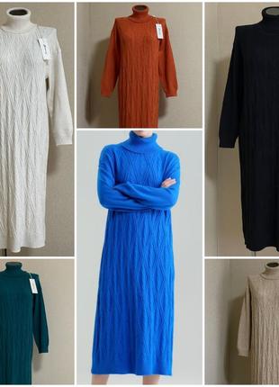 Красиве, помітне, тепле плаття-светр, а- силуету, оверсайз3 фото