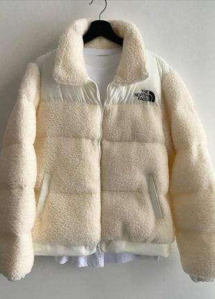 Пуховик the north face white size unisex