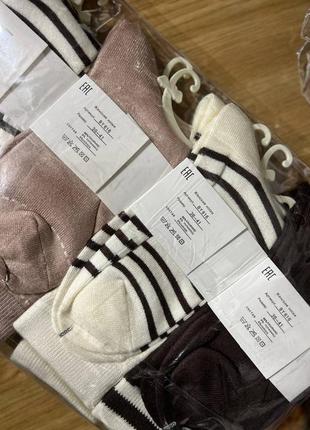 Теплые брендовые кашемировые высокие носки носки 36-417 фото