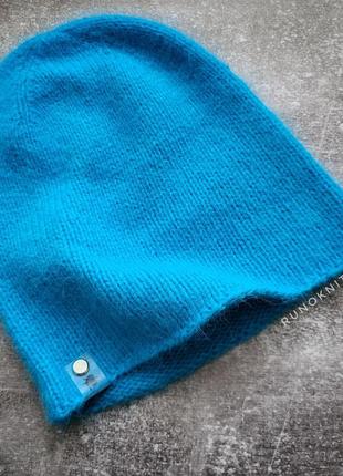 Шапка біні з ангори10 фото