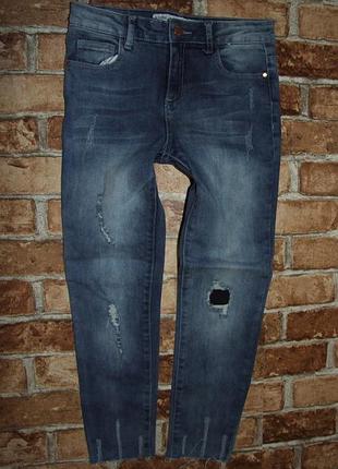 Нарядные джинсы девочке 9 - 10 лет denim co  скины
