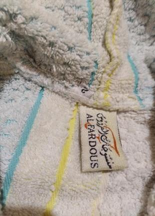 Махровий халат із капюшоном під пояс3 фото